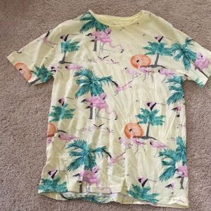 ZIPCode Hawaiian print yellow T-shirt